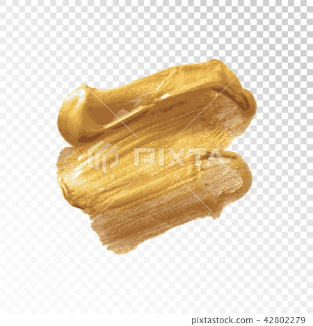 Gold acrylic paint. Vector illustration Gold acrylic paint. Vector illustration 42802279