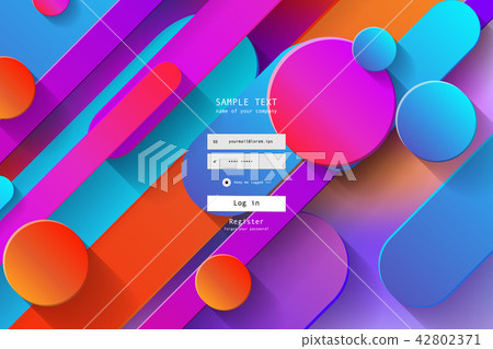 Landing page template. 42802371