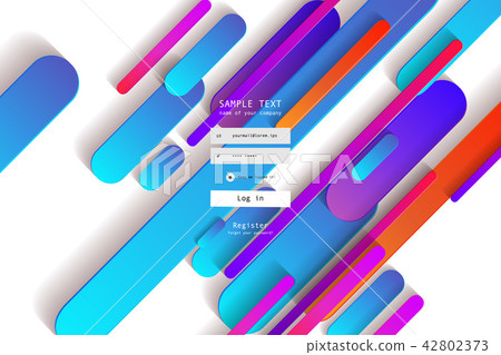 Landing page template. 42802373