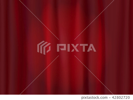 Theater red curtain with spot lighting. Theater red curtain with spot lighting. 42802720