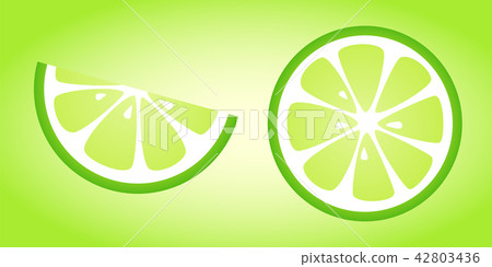 Lime - bright icon. Vector. Lime - bright icon. Vector. 42803436