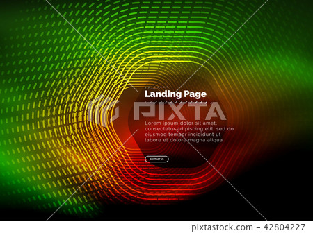 Neon glowing techno hexagon shape lines, hi-tech futuristic abstract background, landing page Neon glowing techno hexagon shape lines, hi-tech futuristic abstract background, landing page 42804227