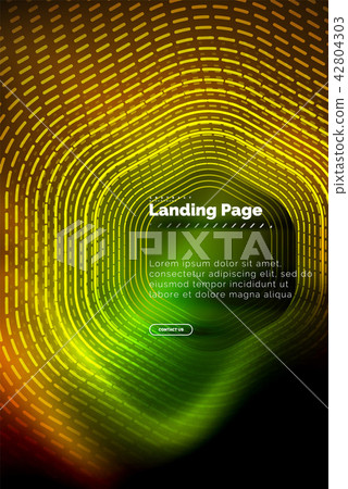 Neon glowing techno hexagon shape lines, hi-tech futuristic abstract background, landing page Neon glowing techno hexagon shape lines, hi-tech futuristic abstract background, landing page 42804303