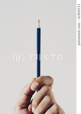 left-hander man with a pencil 42804551