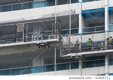 Tower apartment repair work Tower apartment repair work 42806712