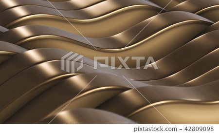 3d render Gold lines fields vj background 3d render Gold lines fields vj background 42809098