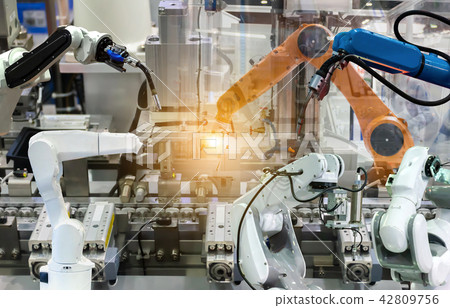 Robot Industrial 4.0 of things technology robot 42809756