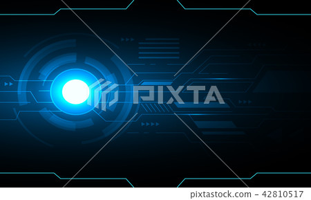 Blue abstract technology futuristic  background  42810517