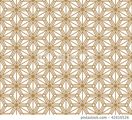 Seamless pattern based on Japanese ornament Kumiko Seamless pattern based on Japanese ornament Kumiko 42810526