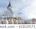 statue buddha on blue-sky 42810573