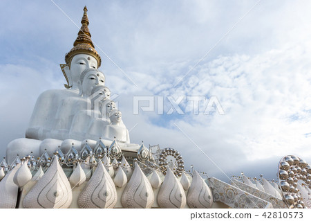 statue buddha on blue-sky statue buddha on blue-sky 42810573