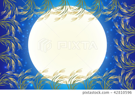 Japanese style background material, moon view, full moon, autumn, full moon, Japanese traditional events, Susuki, moonlit night, Mid autumn Moon, Kaguya Hime, Taketori Monogatari Japanese style background material, moon view, full moon, autumn, full moon, Japanese traditional events, Susuki, moonlit night, Mid autumn Moon, Kaguya Hime, Taketori Monogatari 42810596