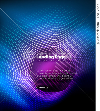 Neon glowing techno hexagon shape lines, hi-tech futuristic abstract background, landing page Neon glowing techno hexagon shape lines, hi-tech futuristic abstract background, landing page 42812843