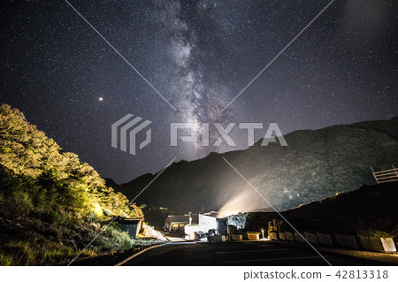 "Tokyo Izu Islands Aogashima" The Milky Way from the Fureai Sauna "Tokyo Izu Islands Aogashima" The Milky Way from the Fureai Sauna 42813318