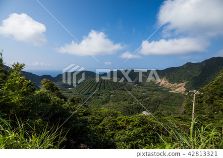 “東京伊豆群島Aogashima”Aogashima雙火山口 “東京伊豆群島Aogashima”Aogashima雙火山口 42813321