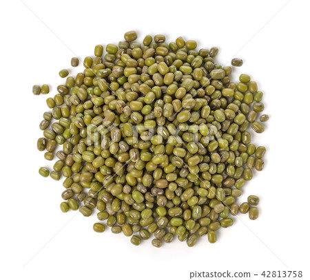 Mung beans isolated on white background 42813758