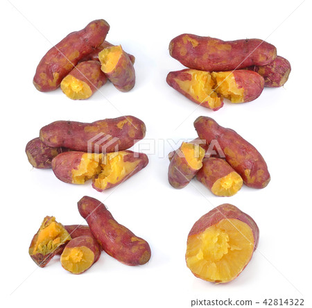 Whole purple yams photographed on background. Whole purple yams photographed on background. 42814322