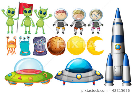 Set of space themed objects Set of space themed objects 42815656