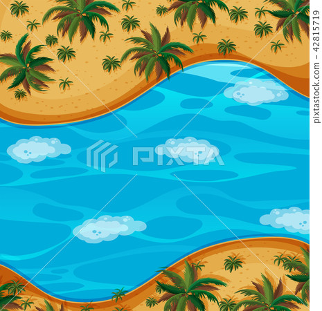 Aerial view of the river 42815719