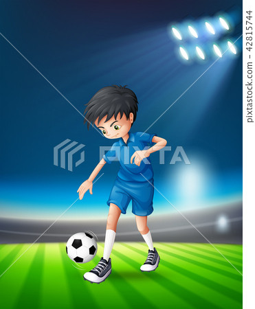 A soccer player at stadium 42815744