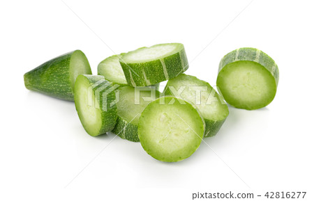 Snake gourd over white background 42816277
