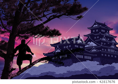 忍者和城堡形象 42817676