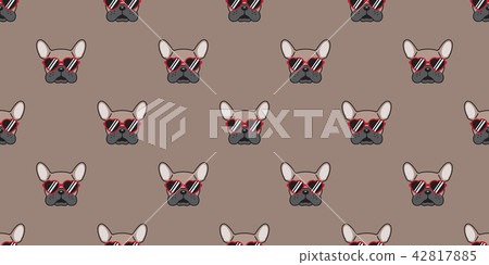 dog seamless pattern vector french bulldog 42817885