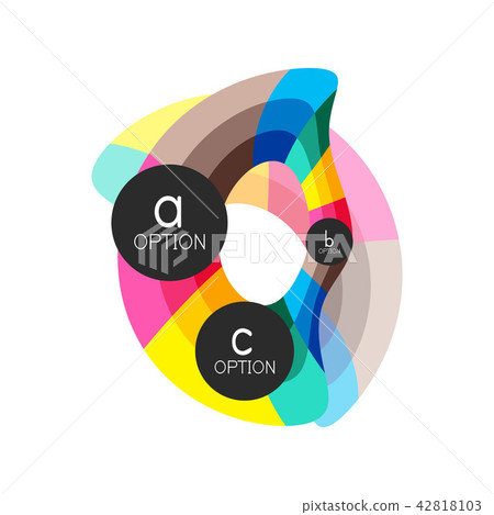 Abstract colorful geometric option infographics design template with sample abc options. Abstract Abstract colorful geometric option infographics design template with sample abc options. Abstract 42818103