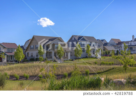 Homes in the suburbs of Daybreak Utah 42819788