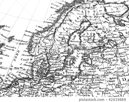 Old map Scandinavia Old map Scandinavia 42819869