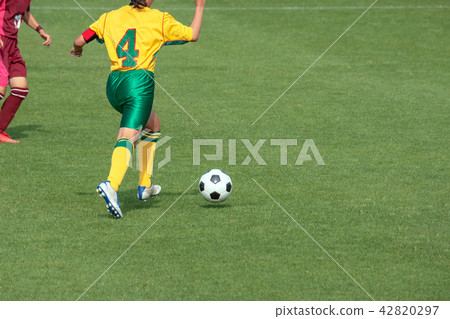 Women's soccer game landscape 42820297