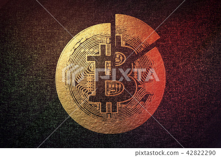 Virtual currency, bit coin pie chart 42822290