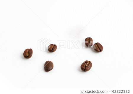 Coffee beans isolated on white background 42822582