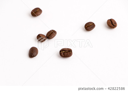 Coffee beans isolated on white background 42822586