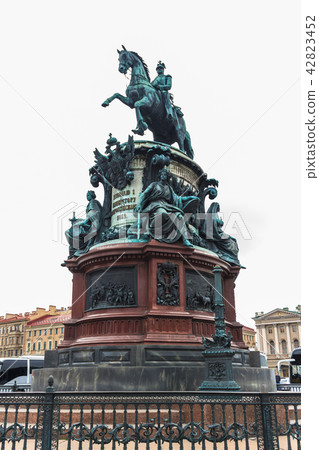 Monument to Nicholas I on St. Isaac's Square. Monument to Nicholas I on St. Isaac's Square. 42823452