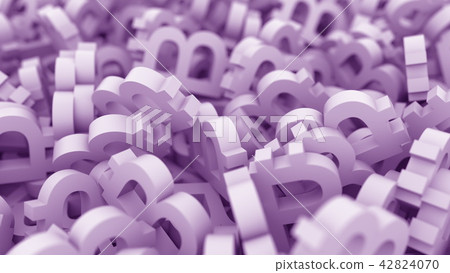 Purple bitcoin signs. 3D rendering Purple bitcoin signs. 3D rendering 42824070