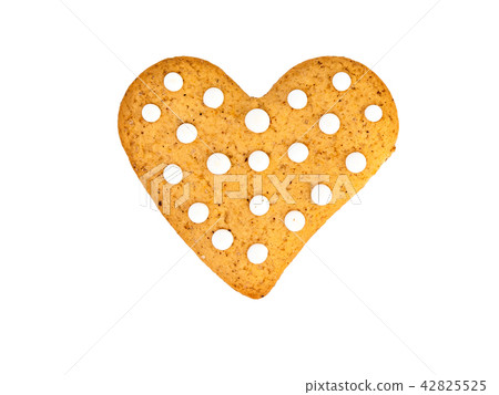 holiday ginger cookies with frosting isolated  42825525