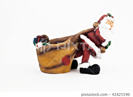 ceramic figurine of Santa Claus with a big sack ceramic figurine of Santa Claus with a big sack 42825590