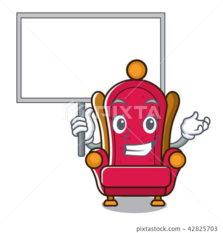 Bring board king throne character cartoon Bring board king throne character cartoon 42825703