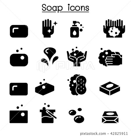 Soap icon set 42825911