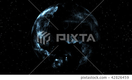 Blue Sphere Science Digital Technology Background Blue Sphere Science Digital Technology Background 42826459