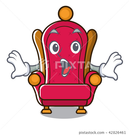Surprised king throne mascot cartoon 42826461