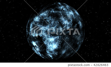 Blue Sphere Science Digital Technology Background Blue Sphere Science Digital Technology Background 42826463
