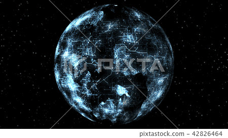 Blue Sphere Science Digital Technology Background 42826464