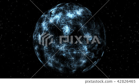 Blue Sphere Science Digital Technology Background 42826465