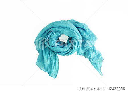 colored patterned scarf, neckerchief isolated colored patterned scarf, neckerchief isolated 42826658