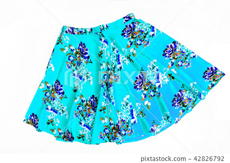 Bright colored fashionable summer floral skirt 42826792