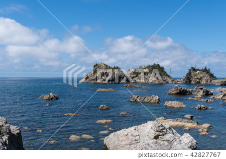 Rocky sea and sky Sasagawa flow Rocky sea and sky Sasagawa flow 42827767