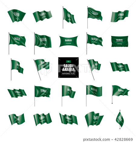 Saudi Arabia flag, vector illustration on a white background 42828669