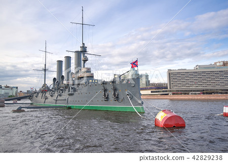 View of the Aurora Cruiser on the Neva River 42829238